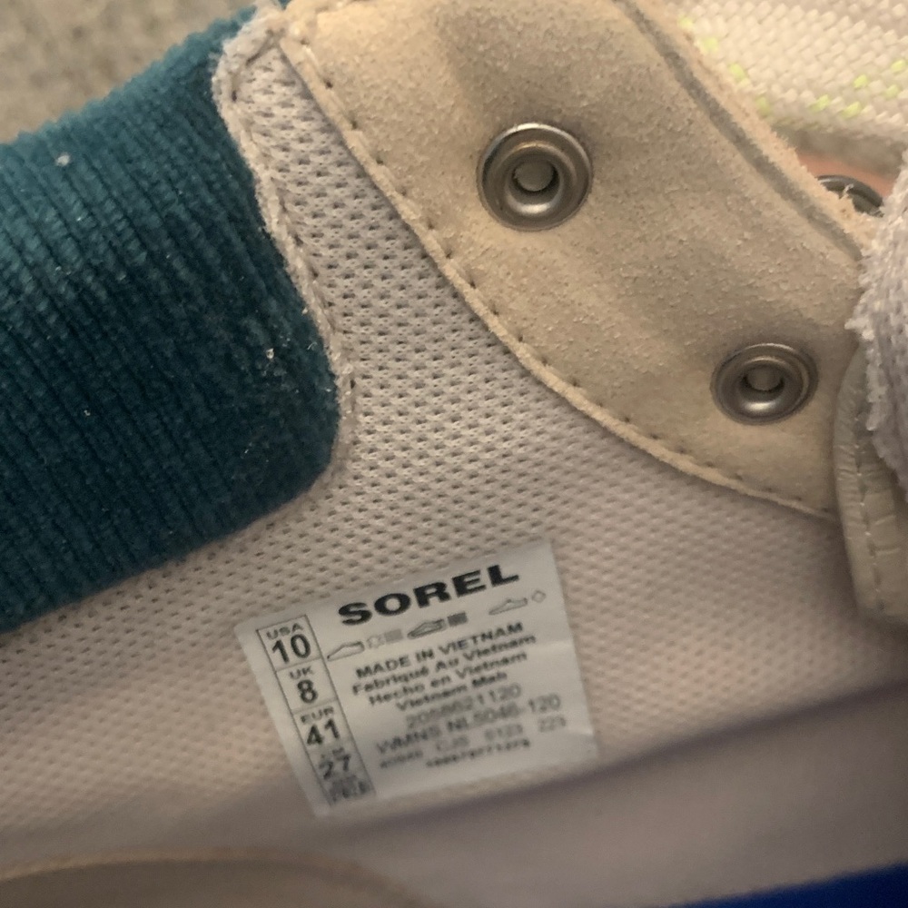 Sorel Women's Sneakers in Cream, Pink, and Teal - Picture 5 of 7